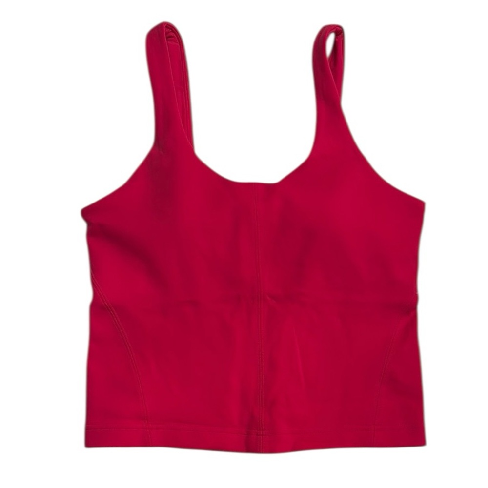 lululemon athletica Raspberry Red Scoop Tank Glow up tank size 6